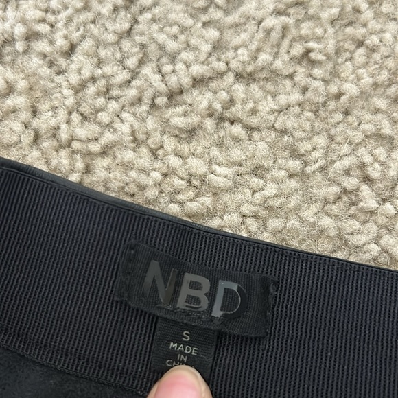 NBD Black Zipper skirt - Picture 2 of 4